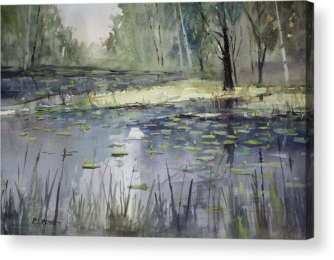 Landscape Acrylic Print featuring the painting Tranquillity by Ryan Radke