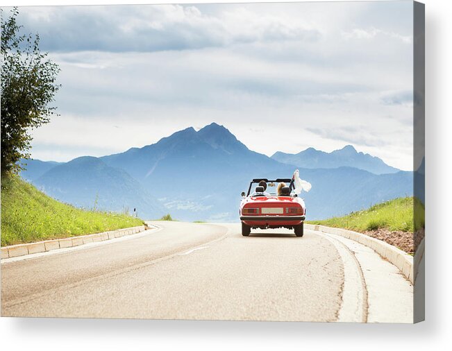 Young Men Acrylic Print featuring the photograph Trip In A Cabriolet by Angiephotos