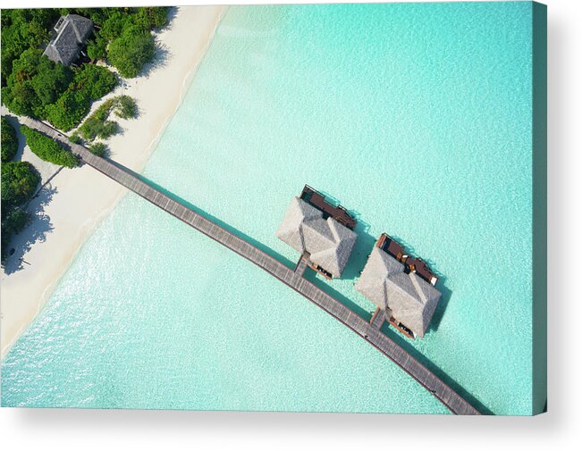 Outdoors Acrylic Print featuring the photograph Tropical Hideaway From Above by Amriphoto