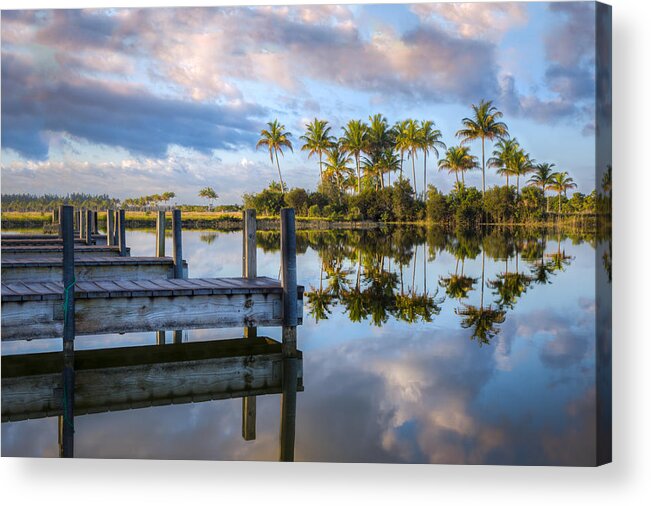 Clouds Acrylic Print featuring the photograph Tropical Morning by Debra and Dave Vanderlaan