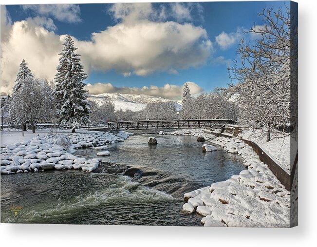 Reno Acrylic Print featuring the photograph Truckee River Whitewater Park, Reno, Nevada by Steve Ellison