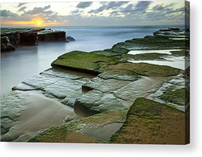 Dawn Acrylic Print featuring the photograph Turimetta Beach Sunrise by Nicholas Blackwell