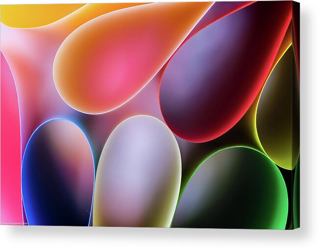 Abstract Acrylic Print featuring the photograph Turns by Mazin Alrasheed Alzain