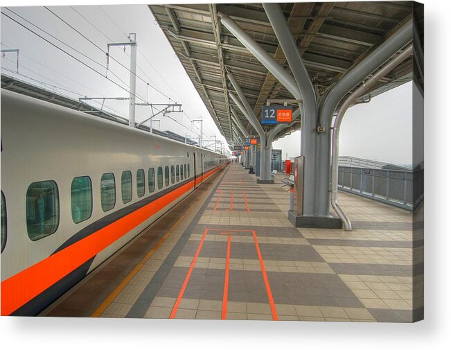 Taiwan Acrylic Print featuring the photograph TW Bullet Train 2 by Bill Hamilton