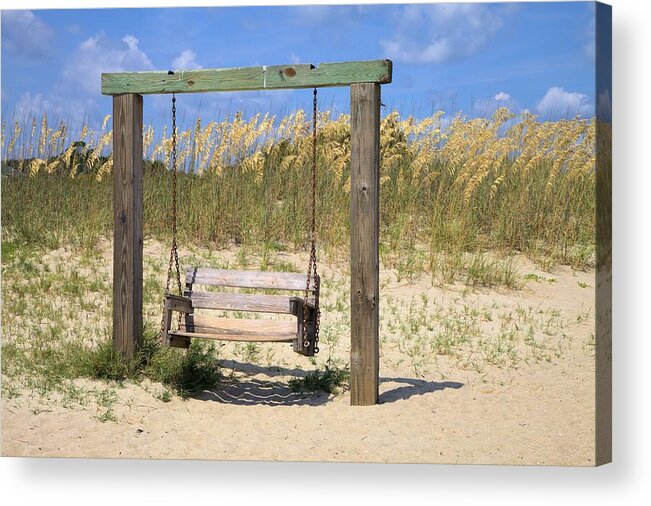 1820 Acrylic Print featuring the photograph Tybee Island Swing by Gordon Elwell
