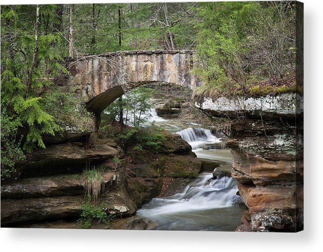 Water Acrylic Print featuring the photograph Under The Bridge by Dale Kincaid