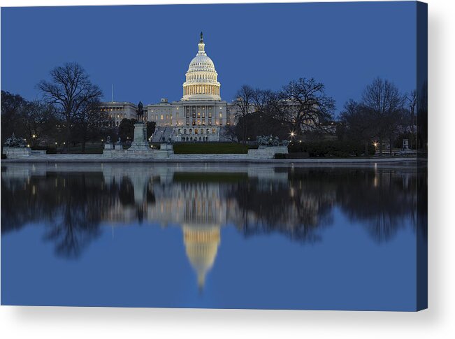 Us Capitol Acrylic Print featuring the photograph United States Capitol Building by Susan Candelario