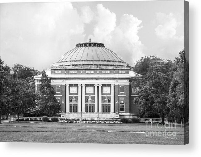 American Acrylic Print featuring the photograph University of Illinois Foellinger Auditorium by University Icons
