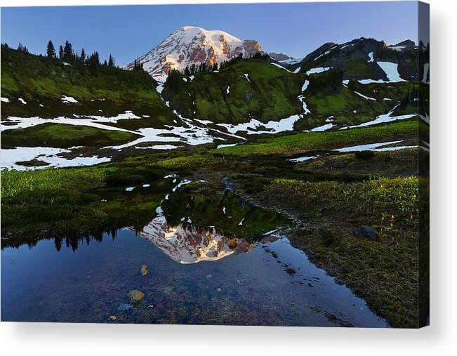 Alpine Acrylic Print featuring the photograph UnTarnished View by Ryan Manuel