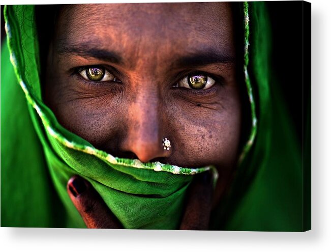 Portrait Acrylic Print featuring the photograph Untitled by Alessandro Bergamini