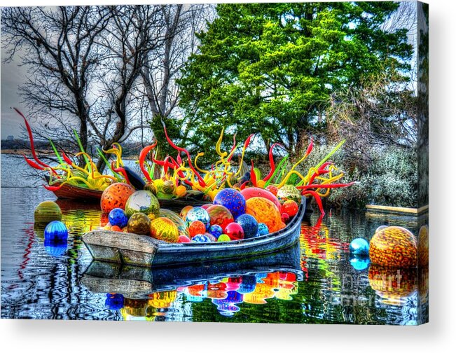 Boat Acrylic Print featuring the photograph Up the Creek without a Paddle by Debbi Granruth