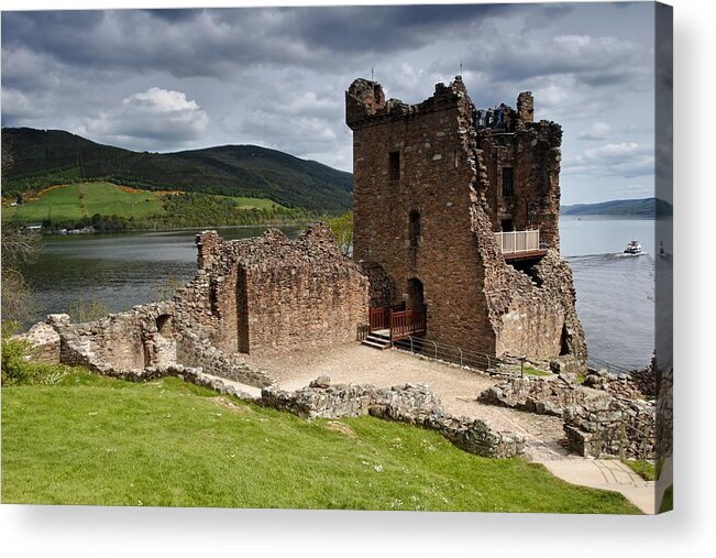 Urquhart Acrylic Print featuring the photograph Urquhart Tower by Mike Farslow