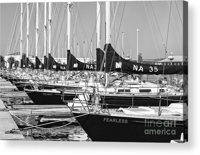Clarence Holmes Acrylic Print featuring the photograph US Navy 44 Sail Training Craft II by Clarence Holmes