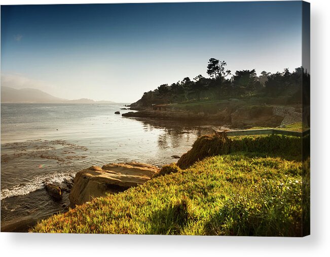 Water's Edge Acrylic Print featuring the photograph Usa, California, Big Sur, Coastline And by Pgiam