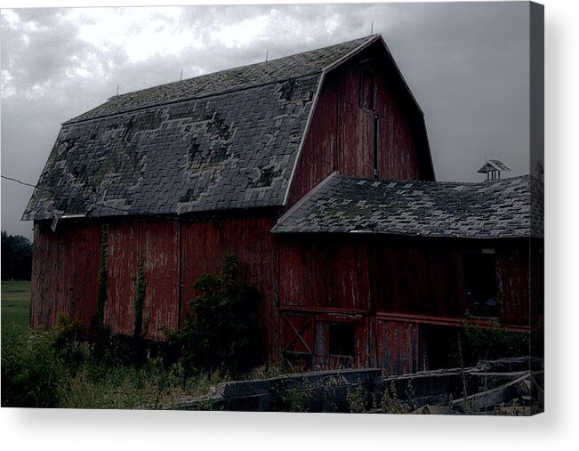 Grey Acrylic Print featuring the photograph Used Up by Gerald Salamone
