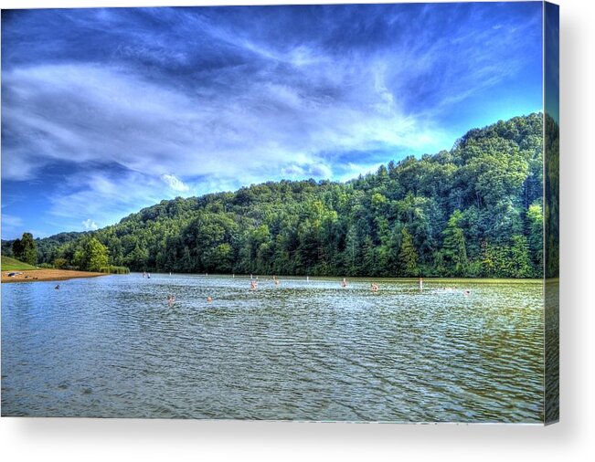 Strouds Acrylic Print featuring the photograph Vacation lake by Jonny D