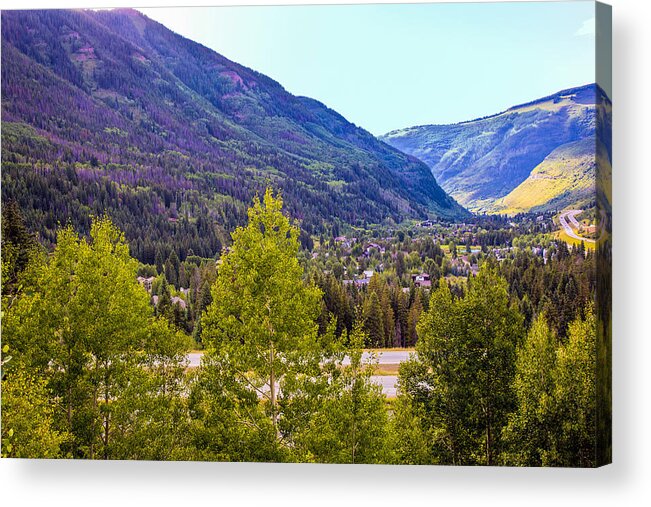 Vail Colorado Acrylic Print featuring the photograph Vail Vista 1 by Madeline Ellis