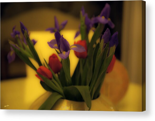 Flowers Acrylic Print featuring the photograph Valentine's Day Flowers 2 by Madeline Ellis