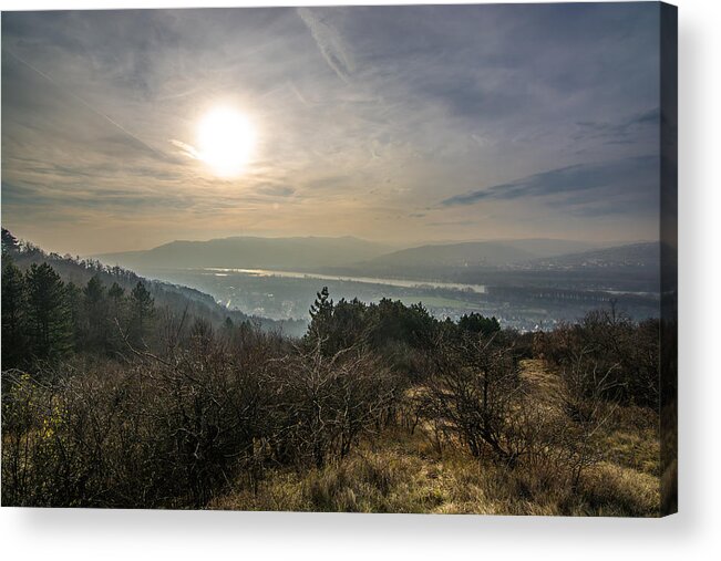 River Acrylic Print featuring the photograph Valley Of The River Danube by Andreas Berthold