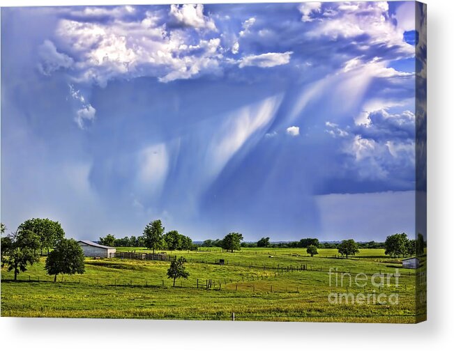 Veils Of Heaven Acrylic Print featuring the photograph Veils of Heaven by Gary Holmes