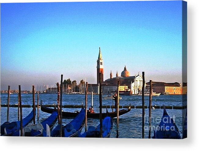 Water Canal Acrylic Print featuring the photograph Venezia City of Islands by Phillip Allen