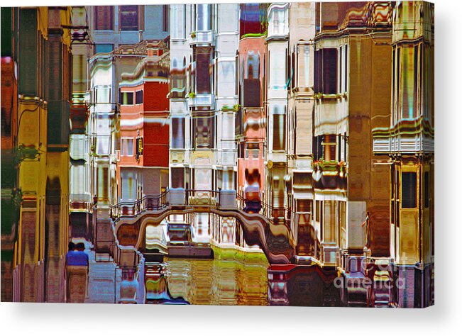 Italy Acrylic Print featuring the photograph Venice Italy Ver - 3 by Larry Mulvehill