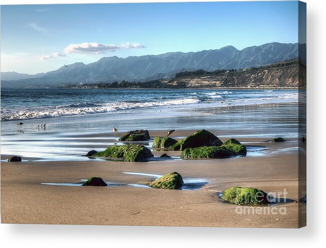 Ventura Acrylic Print featuring the photograph Ventura Shoreline by Eddie Yerkish