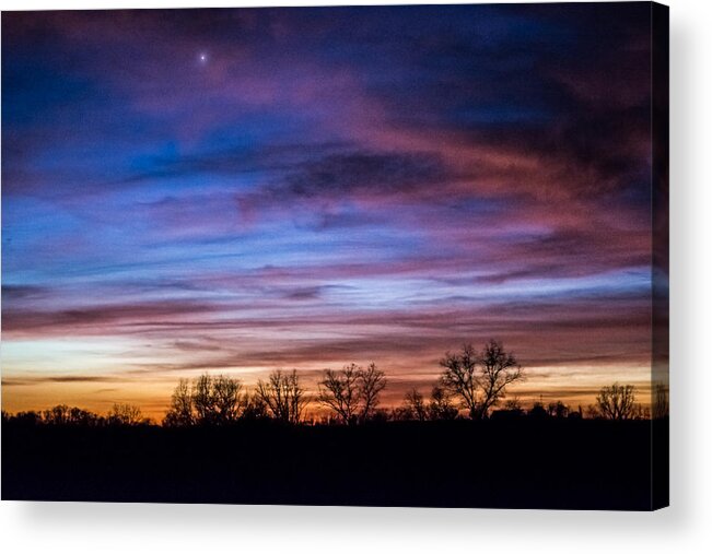 Venus Acrylic Print featuring the photograph Venus in the Sky by Holden The Moment