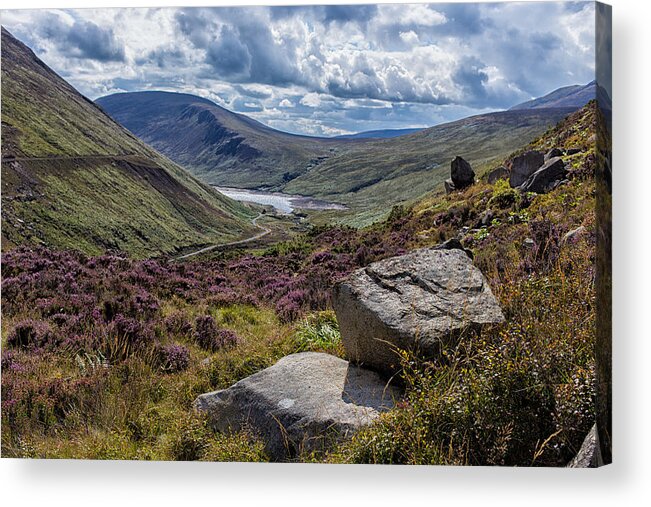 Silent Valley Acrylic Print featuring the photograph View from Ben Crom by Nigel R Bell