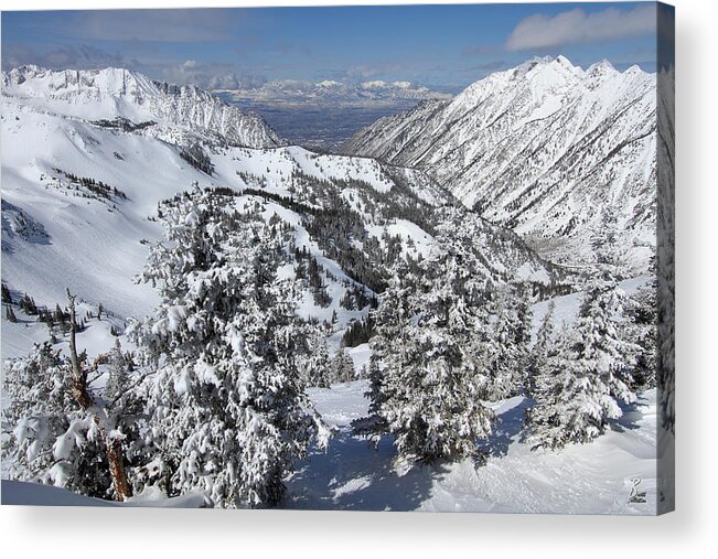 Landscape Acrylic Print featuring the photograph View from Hidden Peak by Brett Pelletier