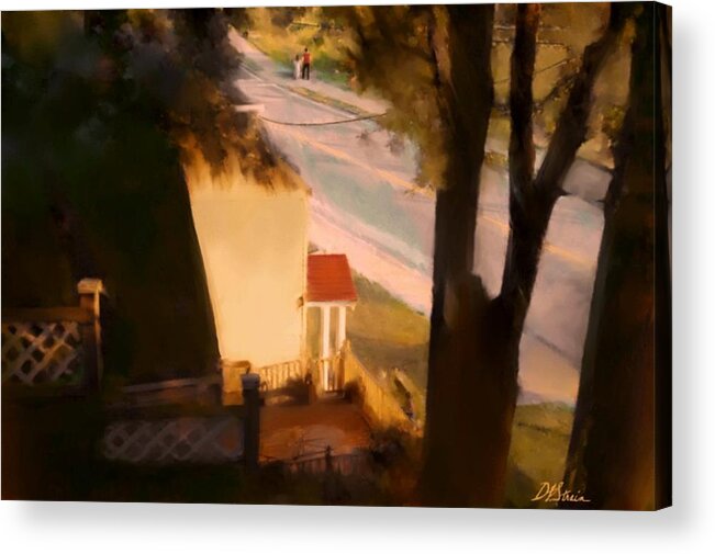 Fineartamerica.com Acrylic Print featuring the painting View from my Window on a Summer Afternoon B-9 by Diane Strain