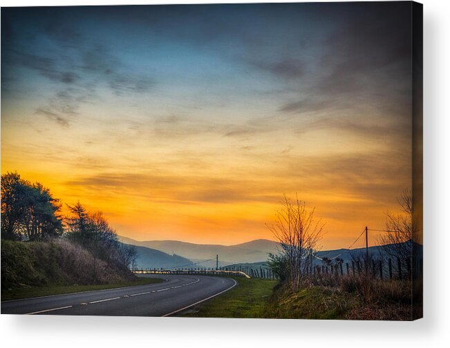 Rural Scene Acrylic Print featuring the photograph View over Llyn Celyn towards Bala by Neil Alexander Photography