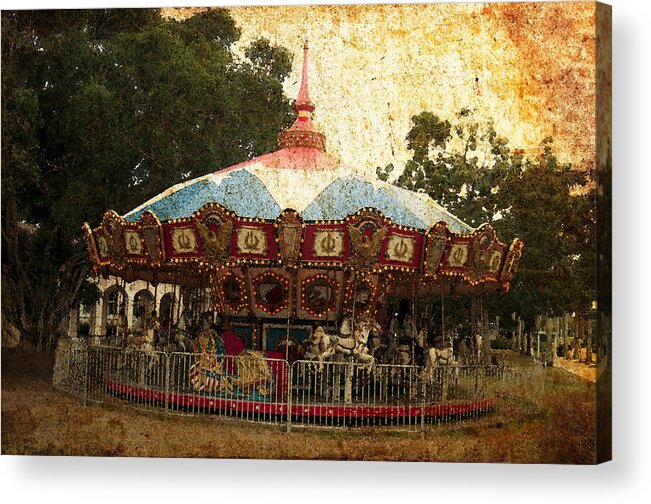 Carousel Acrylic Print featuring the photograph Vintage Carousel by Pete Rems