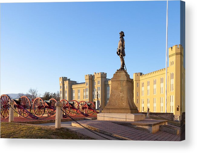 Lexington Acrylic Print featuring the photograph Virginia Military Institute by Melinda Fawver