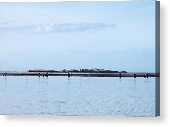 Seascape Acrylic Print featuring the photograph Walking on Water by Spikey Mouse Photography
