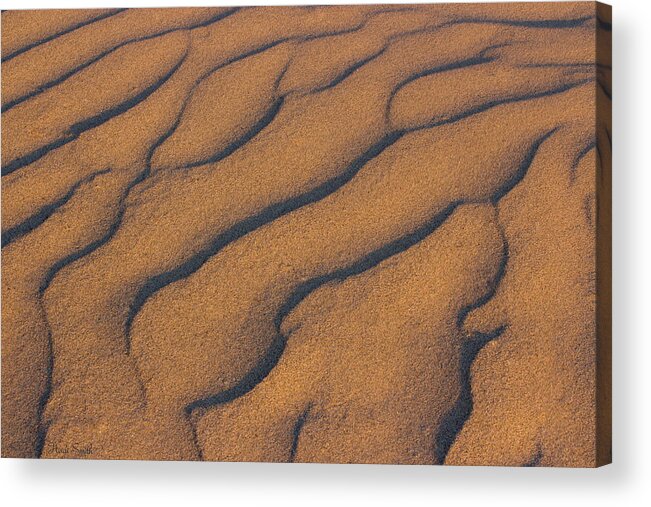 Pattern Acrylic Print featuring the photograph Warm Sand by Heidi Smith