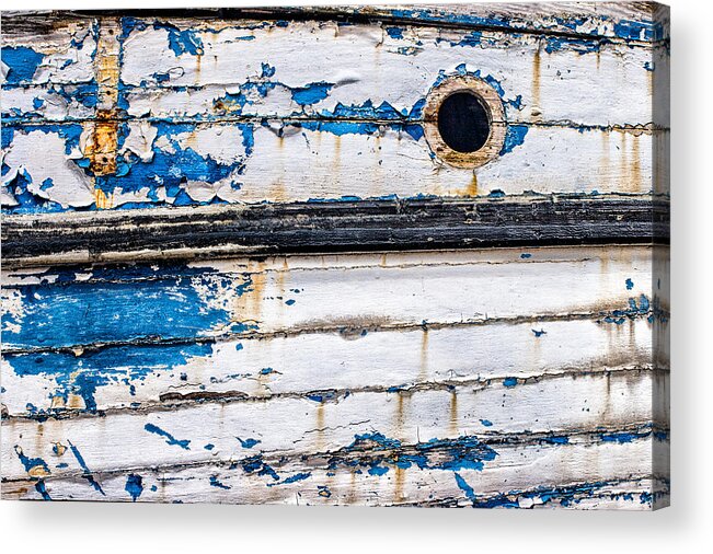 Boat Acrylic Print featuring the photograph Was once blue by Nigel R Bell