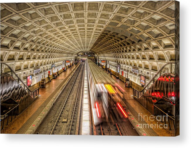 Clarence Holmes Acrylic Print featuring the photograph Washington DC Metro Station XI by Clarence Holmes