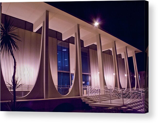 Palm Springs Acrylic Print featuring the photograph Washington Mutual Building Palm Springs by Matthew Bamberg