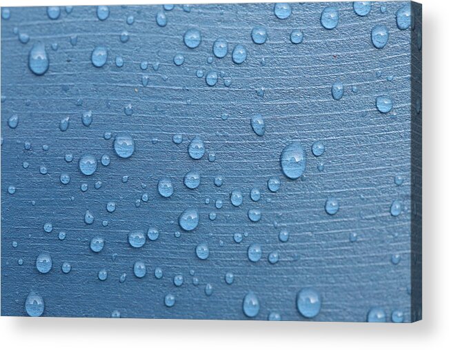 Water Acrylic Print featuring the photograph Water Drops by Mark Severn