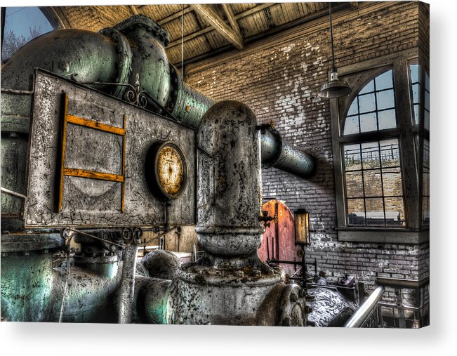 Industrial Acrylic Print featuring the photograph Water Plant by Harry B Brown