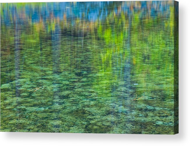 Abstract Acrylic Print featuring the photograph Watercolor by Jonathan Nguyen