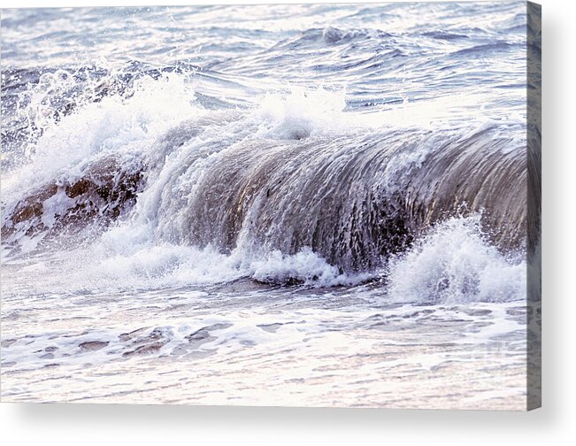 Wave Acrylic Print featuring the photograph Wave in stormy ocean by Elena Elisseeva