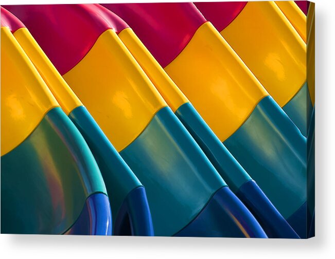 Colorful Acrylic Print featuring the photograph Waves of Color by Cathy Kovarik