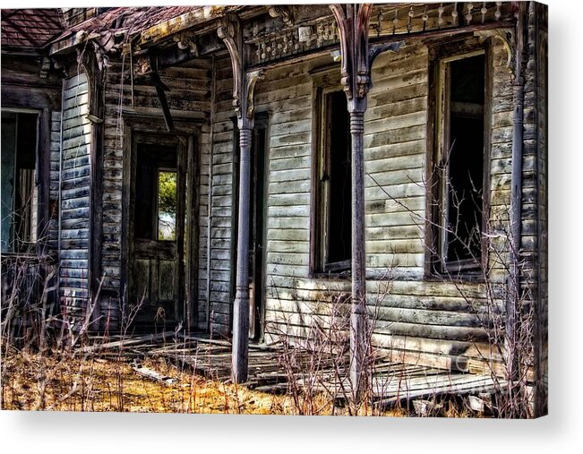 Abandoned Acrylic Print featuring the photograph Weathered and Worn by Ms Judi