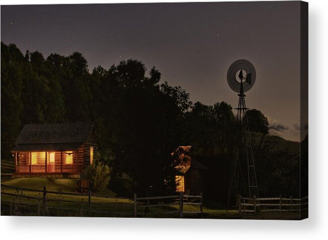 Cabin Acrylic Print featuring the photograph Welcome Home by Roxie Crouch