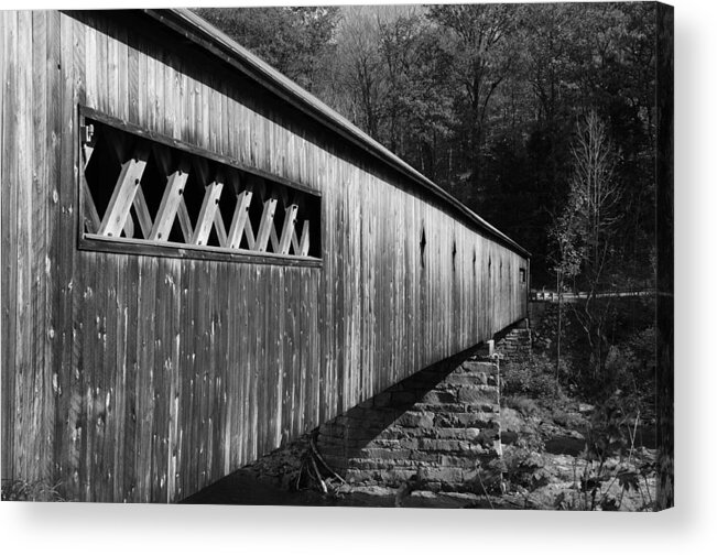Vermont Acrylic Print featuring the photograph West Dummerston Covered Bridge by Luke Moore