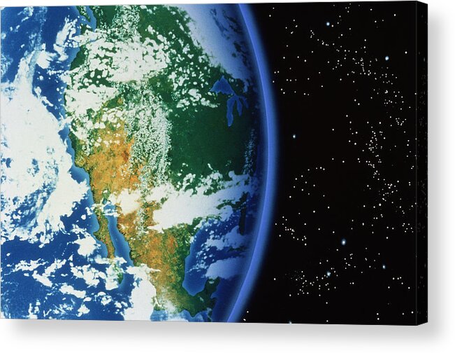 Earth Acrylic Print featuring the photograph Western Usa by Chris Bjornberg