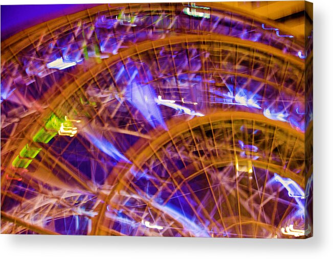 Abstract Acrylic Print featuring the photograph Wheels by Michael Nowotny
