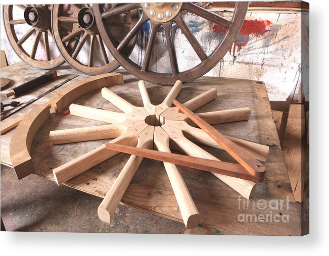 Wheelwright Acrylic Print featuring the photograph Wheelwright by Paul Felix